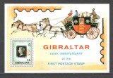Gibraltar.1990 150 ani marca postala-Bl. SG.14