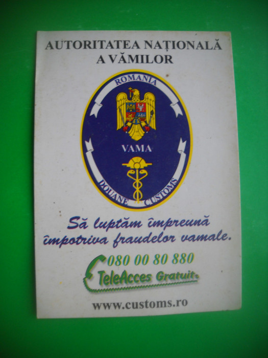 HOPCT 63989 AUTORITATEA VAMILOR 2005 -CALENDAR/CALENDARE DE BUZUNAR-ROMANIA