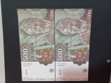 Bancnote romanesti 500lei 1991 serie consecutive unc ianuarie