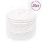 vidaXL Fr&acirc;nghie de barcă, alb complet, 12 mm, 25 m, polipropilenă 152564