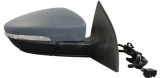 Oglinda exterioara VW Scirocco (Typ 13) 07.2008- Partea Dreapta Crom Convex Electrica Cu Incalzire, 6 pini, carcasa grunduita, cu semnalizare,