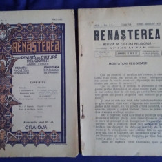 RENAȘTEREA - revistă de cultură religioasă, 2 volume din 1922
