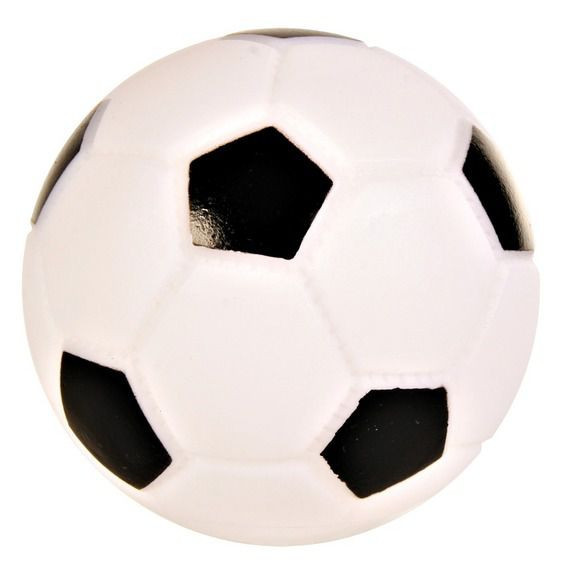 Jucărie din vinilin c&acirc;ine- fotbal, 10cm