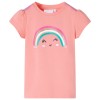 Tricou pentru copii, corai deschis, 116, vidaXL