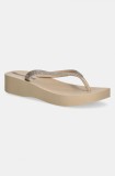Ipanema papuci MESH CHIC PL femei, culoarea bej, cu platforma, 83386-BD734
