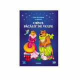 Ursul Pacalit de Vulpe, Carte de Colorat cu Povesti A4, Eurobookids