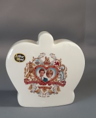Pusculita din portelan englezesc A.Wood - Aniversare nunta regala Charles&amp;amp;Diana foto