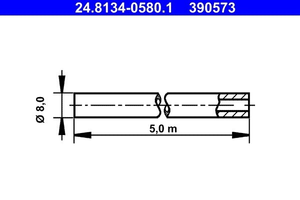 ATE 24.8134-0580.1 Conducte frana