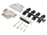 Conector D-Sub HD 44P Tată Unghi 45&deg; Lipire Gold