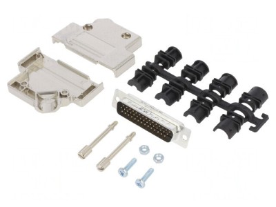 Conector D-Sub HD 44P Tată Unghi 45&amp;deg; Lipire Gold foto