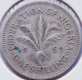 2022 Nigeria 1 Shilling 1959 Elizabeth II (1st portrait) km 5, Africa