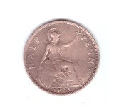 Moneda Marea Britanie 1/2 penny 1928, stare buna, curata