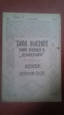 revista tara noastra anul 1 nr 4 redactor octavian goga foto