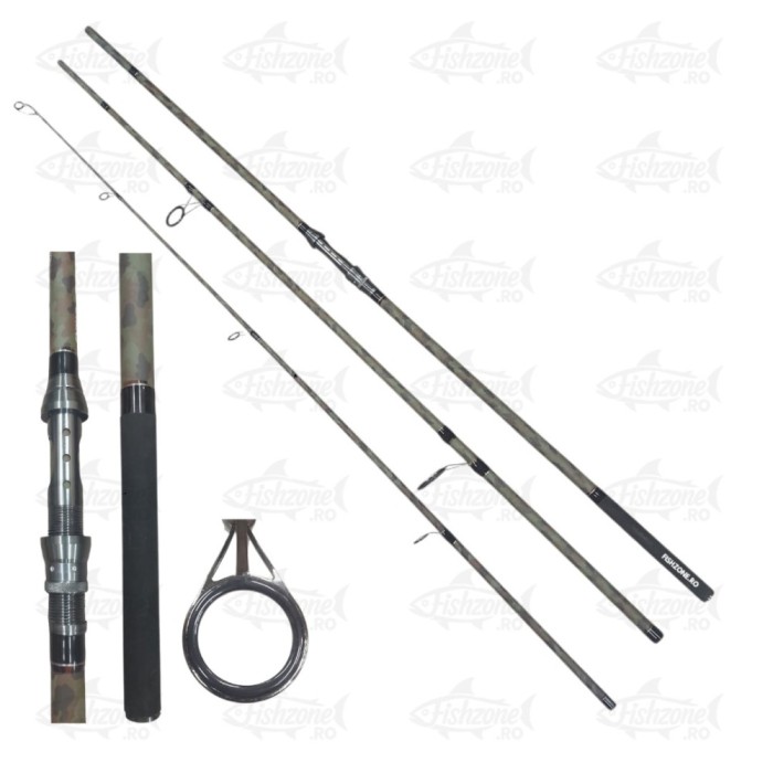 Lansetă Crap Carp Special Forces 3.60m, 3.75lbs, Camuflaj, 3 Segmente