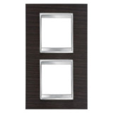 Placa ornament CProiector HORUS LUX international - IN TECHNOPOLYMER finisaj lemnING - 2+2 modul VERTICAL CENTRE DISTANCE 71mm - WENGE - CProiector HO