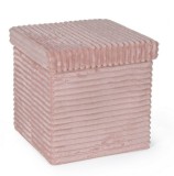 Cumpara ieftin Taburet catifea roz Sedona 38x38x38 cm