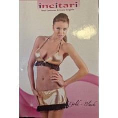 Set Fusta si Sutien Incitari - Galben