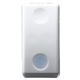 Intrerupator simplu cu indicator luminos Gewiss System GW20572, incastrat, modular - 1, alb