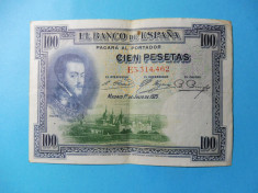 SPANIA 100 PESETAS 1925 (102) foto