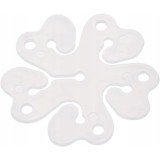 Suport pentru baloane, flippy, care formeaza o floare, cu un singur strat, pentru 6 baloane, 6x6cm, 2.7g