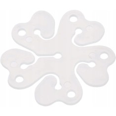 Suport pentru baloane, flippy, care formeaza o floare, cu un singur strat, pentru 6 baloane, 6x6cm, 2.7g