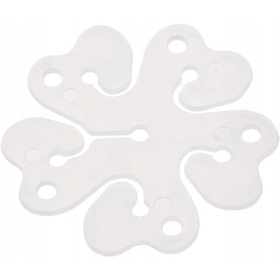 Suport pentru baloane, flippy, care formeaza o floare, cu un singur strat, pentru 6 baloane, 6x6cm, 2.7g foto