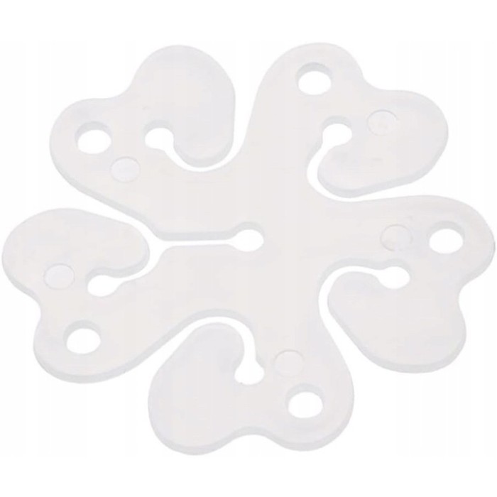 Suport pentru baloane, flippy, care formeaza o floare, cu un singur strat, pentru 6 baloane, 6x6cm, 2.7g