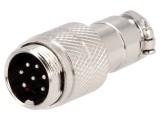 Mufă Microfon 7 Pin Drept pe Cablu