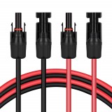 Cablu de extensie solara Joyan, cupru rosu/poliolefina, rosu/negru, 1 m, 6 mm&sup2;