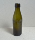 Sticlă de apa carbogazoasa embosată Forster Moore Ltd, Norwich cca 1880-1920