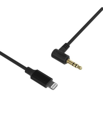 Cablu audio iPhone la mufa Jack 3.5 mm 50cm negru foto