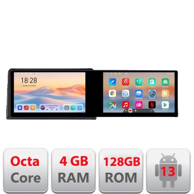 Navigatie Renault Express Edotec 2 ecrane 8 core 4+128 21.6 inch Incell android Wifi 5Ghz gps internet CarStore Technology foto