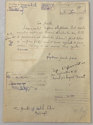 Eugeniu Ștefănescu-Est - document vechi - manuscris, semnatura olografa foto