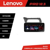 Navigatie Honda Civic Hatchback 2006-2012 K-hatchback Lenovo PRO 8+256 12.3 inch qled android 4G DSP gps internet et GPS WIF