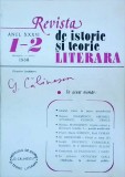 Revista de istorie si teorie literara. Ianuarie - Iunie 1988