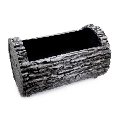 Ghiveci decorativ pentru flori model scoarta copac 34x21cm foto
