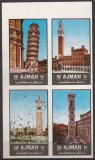 AJMAN ARTA,ARHITECTURA ( serie ndt.) MNH, Nestampilat