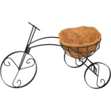 Suport metalic pentru ghiveci flori, MagicHome, model bicicleta cu cos, 30x48x30 cm GartenVIP DiyLine, Strend Pro