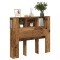 vidaXL Tăblie pat cu dulap, lemn vechi 120x19x104,5 cm lemn prelucrat 856878