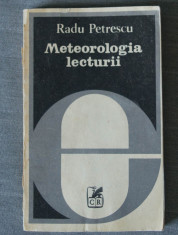 Radu Petrescu - Meteorologia lecturii foto