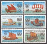 LIBIA 1983 TRANSPORT CORABII ( serie dantelata ) MNH