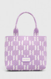 Karl Lagerfeld poseta culoarea violet