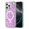 Husa cu sclipici iPhone 16 Pro Max Techsuit Sparkly Glitter MagSafe, magenta