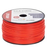 Cablu electric monofilar rosu CCA 1x0.75mm2 100 m 3.75A 12/230V pentru instalatii electrice usoare in case, vehicule si proiecte industriale mici