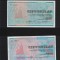 Set Ucraina 1000000 + 2000000 karbovantsiv karbovanet certificat 1992