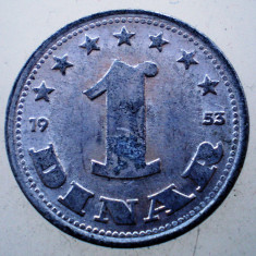 1.843 YUGOSLAVIA JUGOSLAVIA IUGOSLAVIA 1 DINAR 1953