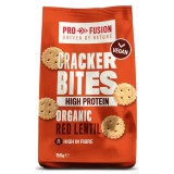 Crackers proteici cu faina de linte rosie, bio, 150g, Profusion