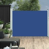 Cumpara ieftin Copertină laterală retractabilă terasă, albastru, 100x500 cm