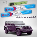 Cumpara ieftin Ștergătoare Jeep Wrangler JL 2017-prezent | Set Față și Spate Flat Premium &ndash; TeamCar&reg;