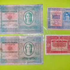 C564-Bancnote Austro- Ungaria vechi. Pret pe bucata.